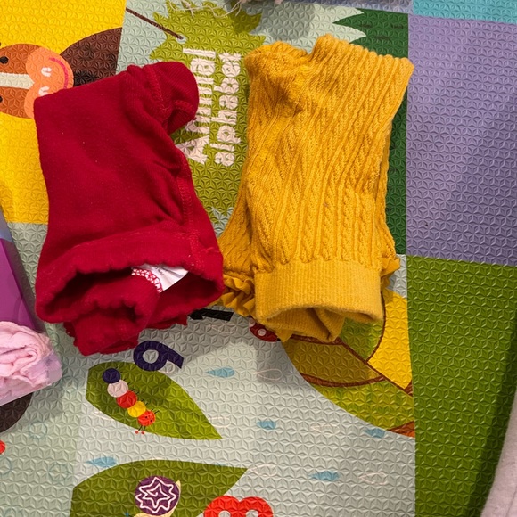 Jeffery socks tights unopened and mustard ruffle butt corded tights. - Picture 3 of 5